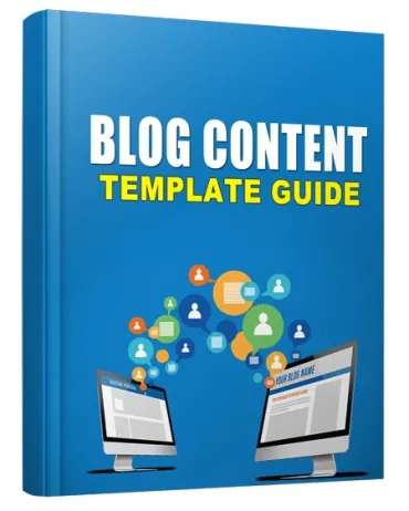 eCover representing The Blog Content Template Guide for 2016 eBooks & Reports with Personal Use Rights