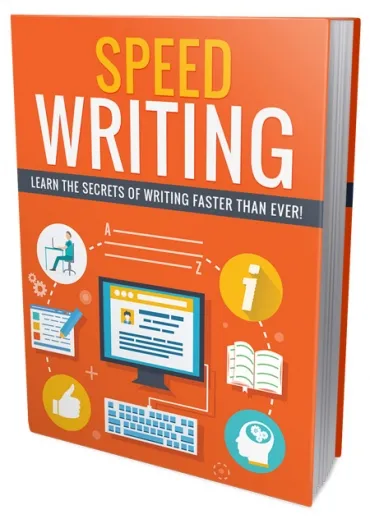 eCover representing Speed Writing eBooks & Reports with Personal Use Rights