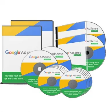 eCover representing Google AdSense Simplified Videos, Tutorials & Courses with Personal Use Rights