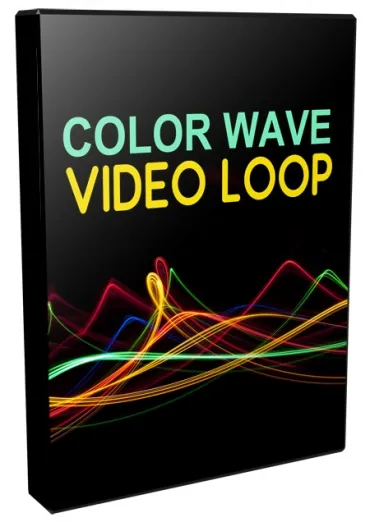 eCover representing Color Wave Video Loops Pack Videos, Tutorials & Courses with Personal Use Rights
