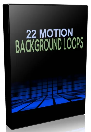 eCover representing 22 Motion Background Loops Videos, Tutorials & Courses with Personal Use Rights
