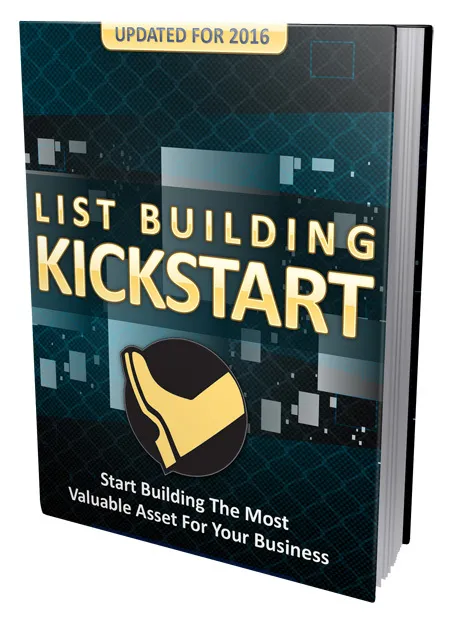 eCover representing List Building Kickstart 2016 eBooks & Reports with Master Resell Rights