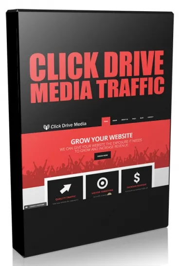 eCover representing Click Drive Media Traffic Video Videos, Tutorials & Courses with Private Label Rights