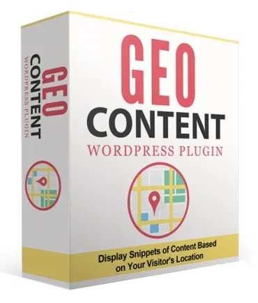 eCover representing GeoContent WordPress Plugin  with Personal Use Rights