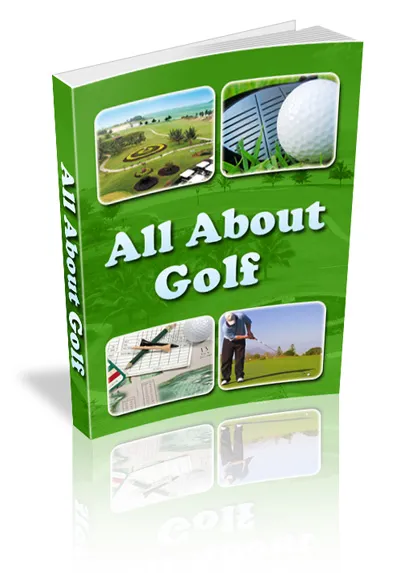 eCover representing All About Golf eBooks & Reports with Master Resell Rights