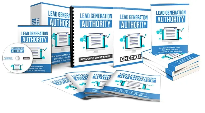 eCover representing Lead Generation Authority eBooks & Reports with Master Resell Rights