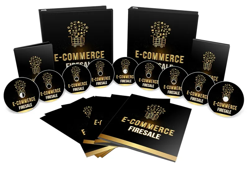 eCover representing Ecommerce Fire Sale eBooks & Reports with Private Label Rights