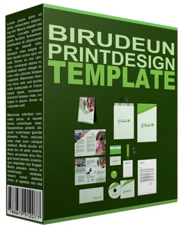 eCover representing Birudeun Print Design Template  with Personal Use Rights