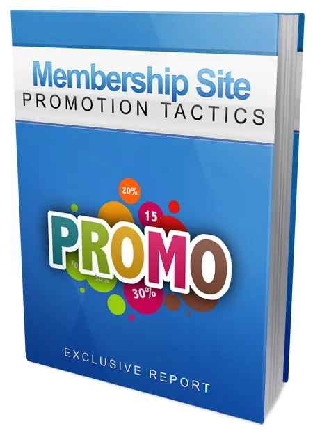 eCover representing Membership Site Promotion Tactics eBooks & Reports with Master Resell Rights