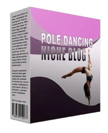 eCover representing Pole Dancing Flipping Niche Blog  with Personal Use Rights