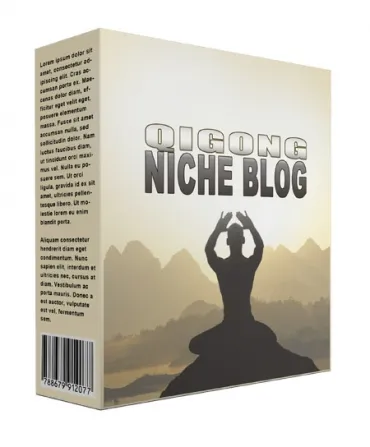 eCover representing Qigong Flipping Niche Blog  with Personal Use Rights