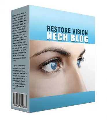 eCover representing New Restore Vision Flipping Niche Blog  with Personal Use Rights