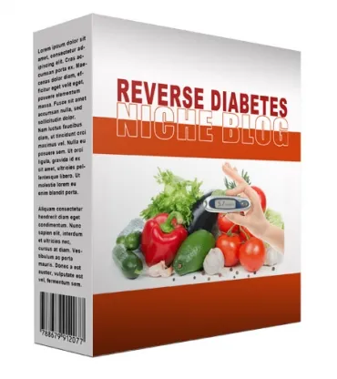 eCover representing New Reverse Diabetes Flipping Niche Blog  with Personal Use Rights