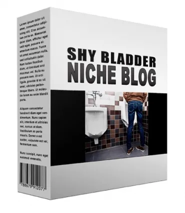 eCover representing New Shy Bladder Flipping Niche Blog  with Personal Use Rights