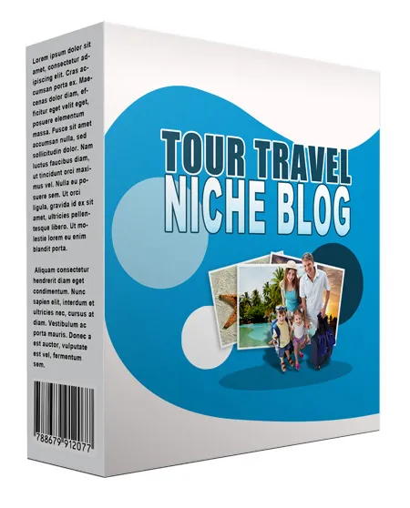 eCover representing New Tour Travel Flipping Niche Blog  with Personal Use Rights