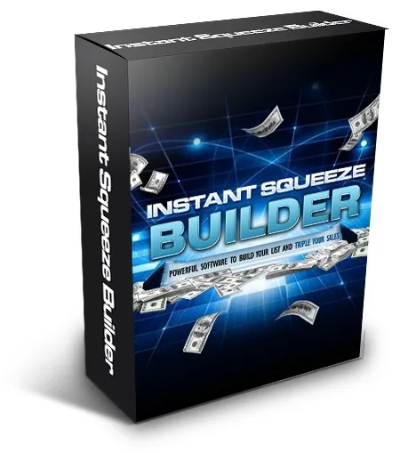 eCover representing Instant Squeeze Builder  with Master Resell Rights