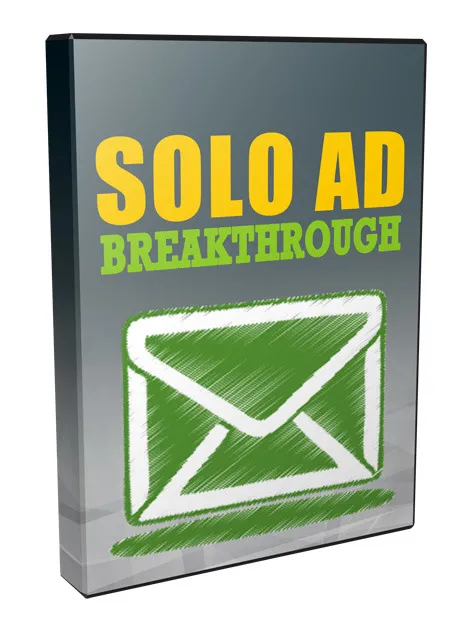 eCover representing Solo Ad Breakthrough Videos, Tutorials & Courses with Private Label Rights
