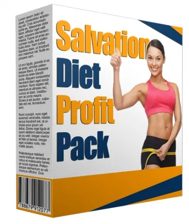 eCover representing Salvation Diet Profit Pack eBooks & Reports/Videos, Tutorials & Courses with Master Resell Rights
