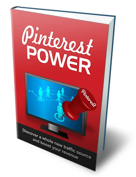 eCover representing Pinterest Power eBooks & Reports with Resell Rights