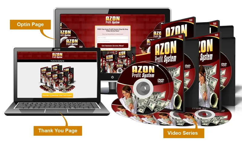 eCover representing Azon Profit System Videos, Tutorials & Courses with Master Resell Rights