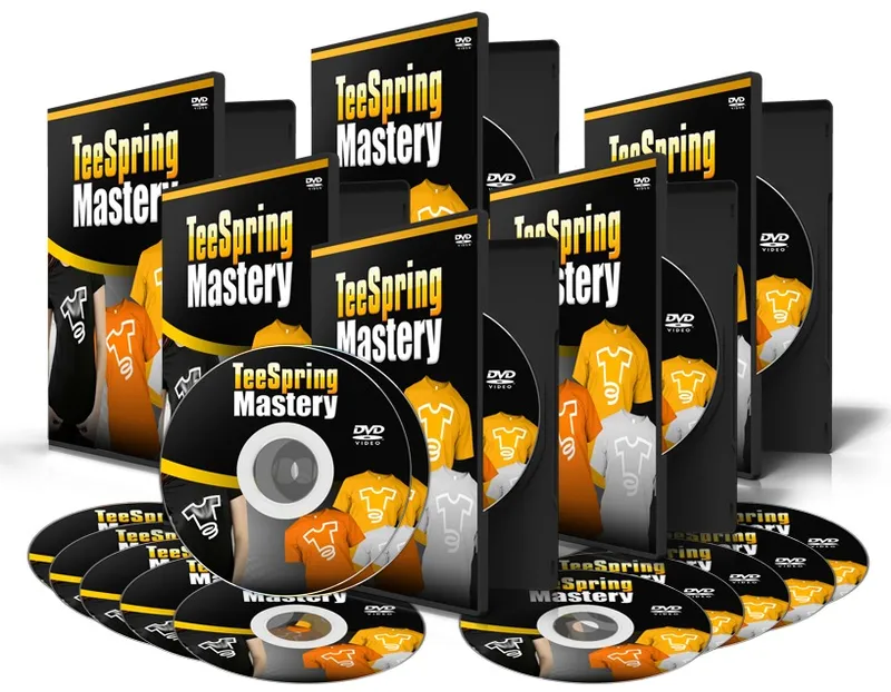 eCover representing TeeSpring Mastery Videos, Tutorials & Courses with Master Resell Rights