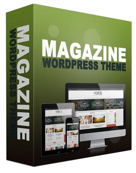 eCover representing New Magazine WordPress Theme eBooks & Reports with Personal Use Rights