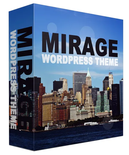 eCover representing Mirage WordPress Theme eBooks & Reports with Personal Use Rights