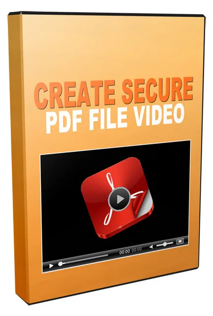 eCover representing Create Secured PDF Files Videos, Tutorials & Courses with Resell Rights