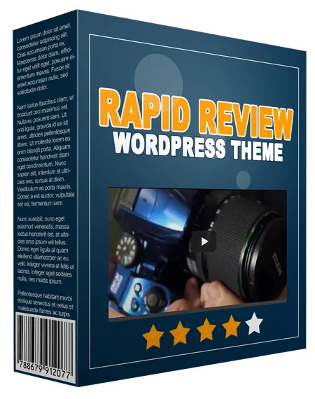 eCover representing Rapid Review WordPress Theme eBooks & Reports with Personal Use Rights
