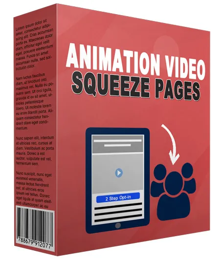 eCover representing Animation Video Squeeze Page eBooks & Reports with Master Resell Rights