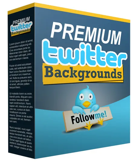 eCover representing New Premium Twitter Background  with Personal Use Rights