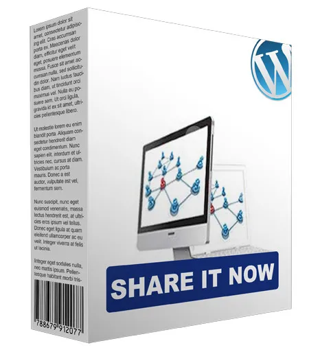 eCover representing Share It Now WordPress Plugin  with Personal Use Rights