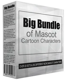 Big Bundle Of Mascot Cartoon Characters small