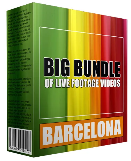 eCover representing Big Bundle Of Live Footage Videos - Barcelona Videos, Tutorials & Courses with Personal Use Rights