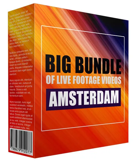 eCover representing Big Bundle Of Live Footage Videos - Amsterdam Videos, Tutorials & Courses with Personal Use Rights