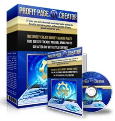 eCover representing WP Profit Page Creator eBooks & Reports with Master Resell Rights