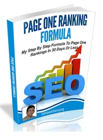 Page One Ranking Formula small