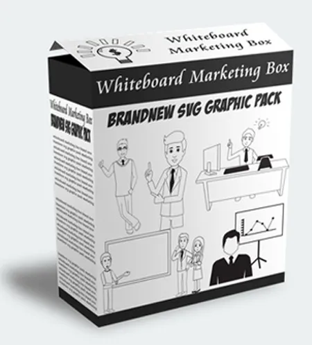 eCover representing Whiteboard Marketing Box Vol.1 Graphics & Designs with Personal Use Rights