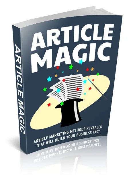 eCover representing Article Magic eBooks & Reports with Resell Rights