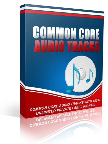 eCover representing Common Core Audio Tracks Audio & Music with Private Label Rights