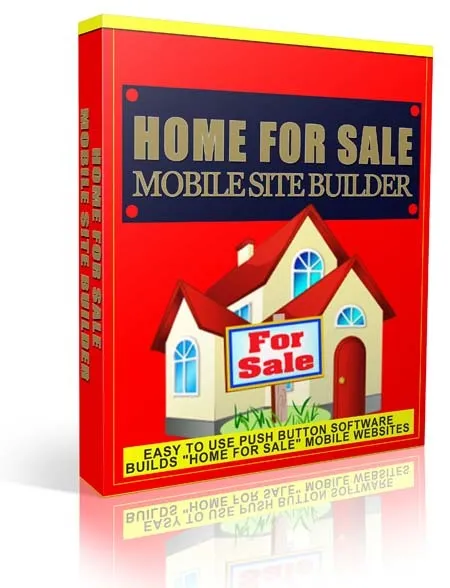 eCover representing Home For Sale Mobile Site Builder Videos, Tutorials & Courses with Private Label Rights