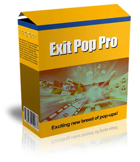 eCover representing Exit Pop Pro Software & Scripts with Resell Rights