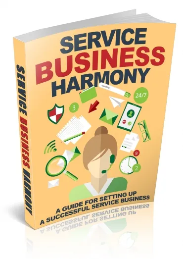eCover representing Service Business Harmony eBooks & Reports with Resell Rights