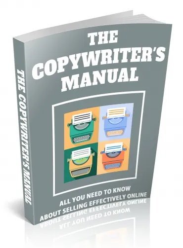 eCover representing The Copywriters Manual eBooks & Reports with Resell Rights