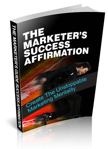 eCover representing Marketers Success Affirmation eBooks & Reports with Master Resell Rights