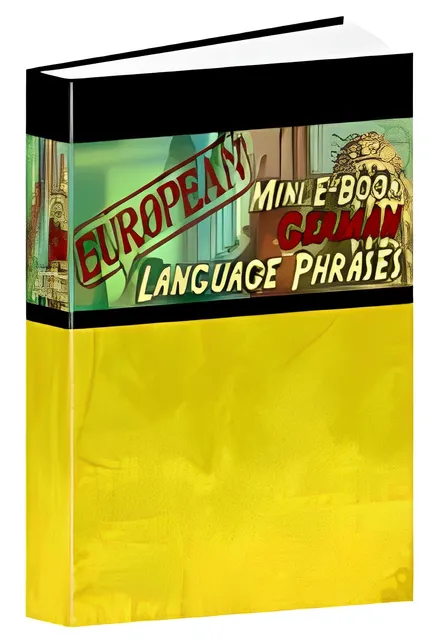 eCover representing European Mini E-Book German Language Phrases eBooks & Reports with Master Resell Rights