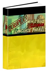 European Mini E-Book German Language Phrases small