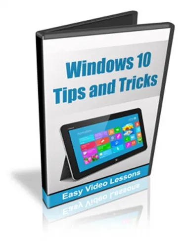 eCover representing Windows 10 Tips and Tricks Videos, Tutorials & Courses with Master Resell Rights