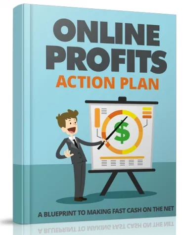 eCover representing Online Profits Action Plan eBooks & Reports with Resell Rights