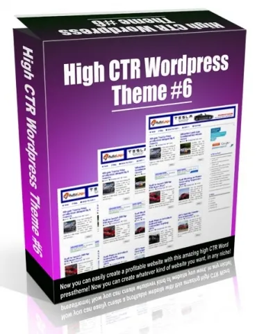 eCover representing High CTR Wordpress Theme #6  with Personal Use Rights